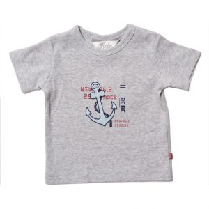 Bebe Grey Tee shirt with Anchor Design