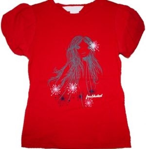 Fresh Baked Girls Red Tee Size 3