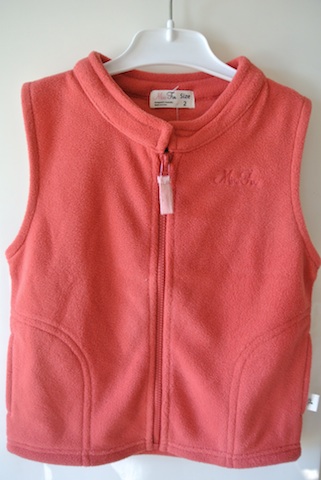 Pink Fleecy Vest by MiniFin