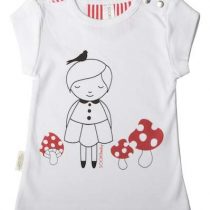 Sooki Baby T-shirt with Little Girl And Mushrooms