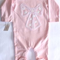 Tiny Tribe pink romper with bow