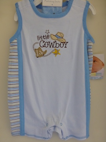 Vitamin Baby Little Cowboy Snapsuit