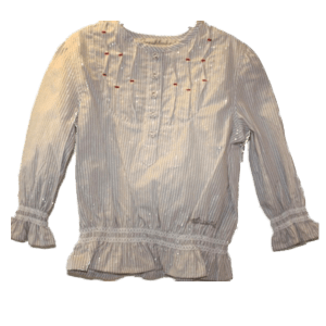 Fresh Baked silver striped blouse