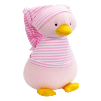 Kate Finn's Fleece Penguin in Pale Pink Toy