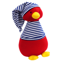 Kate Finn: Fleece Penguin Royal Stripe T-Shirt Soft Toy