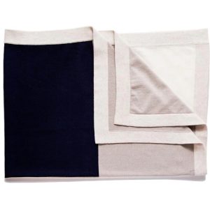 Beanstork Wide Knit Blanket Navy